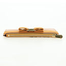 Salvatore Ferragamo Vala Fragment Coin Purse Leather Yellow Gold Auth am11593V-6