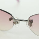 CHANEL Randloze CC Zonnebril metaal Paars CC Auth am11594V-7