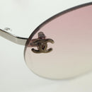 CHANEL Randloze CC Zonnebril metaal Paars CC Auth am11594V-9
