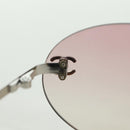 CHANEL Randloze CC Zonnebril metaal Paars CC Auth am11594V-20
