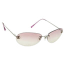 CHANEL Randloze CC Zonnebril metaal Paars CC Auth am11594V-1