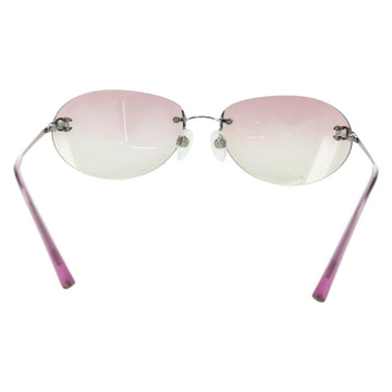 CHANEL Rimless CC Sunglasses metal Purple CC Auth am11594V - 0
