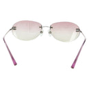 CHANEL Randloze CC Zonnebril metaal Paars CC Auth am11594V-2