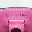 Christian Dior Lady Dior Tricolor Bag Leather 2way Navy Silver Auth am11597SAM-22
