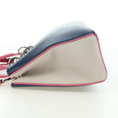 Christian Dior Lady Dior Tricolor Bag Leather 2way Navy Silver Auth am11597SAM-4