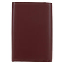 CARTIER Must Line Trifold Wallet Leather Bordeaux Gold Auth am11599V-3