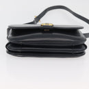 GUCCI Old Shoulder Bag Leather Black Gold 001 406 0621 Auth am11600-11