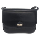 GUCCI Old Shoulder Bag Leather Black Gold 001 406 0621 Auth am11600-2