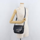 GUCCI Old Shoulder Bag Leather Black Gold 001 406 0621 Auth am11600-27