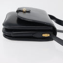 GUCCI Old Shoulder Bag Leather Black Gold 001 406 0621 Auth am11600-5