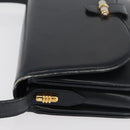 GUCCI Old Shoulder Bag Leather Black Gold 001 406 0621 Auth am11600-7