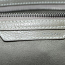 CELINE Luggage Mini Shopper Hand Bag Leather Gray Silver Auth am11602V-25