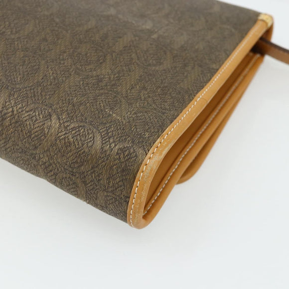 GUCCI Shoulder Bag PVC Leather Beige Gold 004 112 0289 Auth am11603