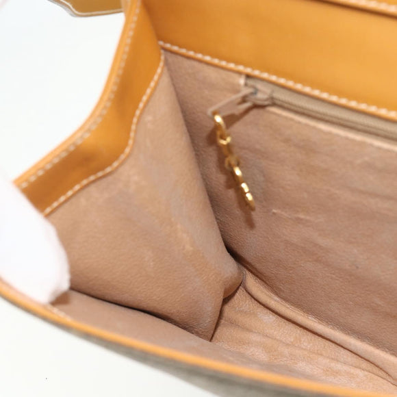 GUCCI Shoulder Bag PVC Leather Beige Gold 004 112 0289 Auth am11603