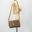 GUCCI Shoulder Bag PVC Leather Beige Gold 004 112 0289 Auth am11603-22