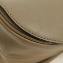 BURBERRY Shoulder Bag Leather Beige Gold Auth am11605V-11