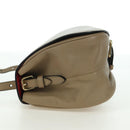 BURBERRY Shoulder Bag Leather Beige Gold Auth am11605V-4