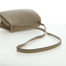 BURBERRY Shoulder Bag Leather Beige Gold Auth am11605V-7