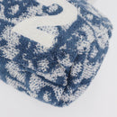 Christian Dior Trotter Canvas No.2 Hand Bag pile Blue Auth am11606A-11