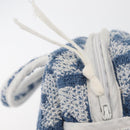 Christian Dior Trotter Canvas No.2 Hand Bag pile Blue Auth am11606A-14