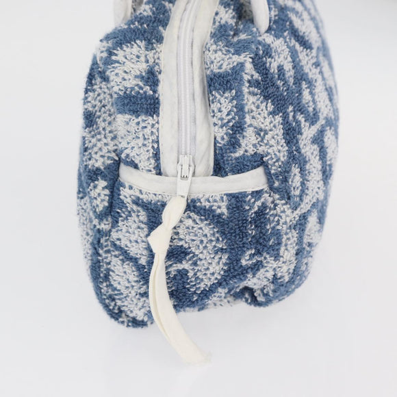 Christian Dior Trotter Canvas No.2 Hand Bag pile Blue Auth am11606A