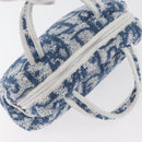 Christian Dior Trotter Canvas No.2 Hand Bag pile Blue Auth am11606A-6