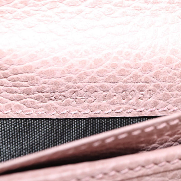 GUCCI Swing Wallet Leather Pink 354497 Auth am11608V