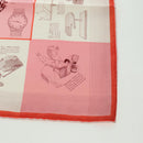 HERMES Carre 45 Scarf ""CATALOGUE D'OBJETS"" Silk Orange Auth am11610M-5