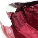 CARTIER Must Line Clutch Bag Leather Bordeaux Gold Auth am11612V-17