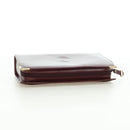 CARTIER Must Line Clutch Bag Leather Bordeaux Gold Auth am11612V-6