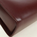 CARTIER Must Line Clutch Bag Leather Bordeaux Gold Auth am11612V-8