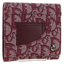 Christian Dior Trotter Canvas Trifold Wallet Pink Silver Pink Auth am11614V-1