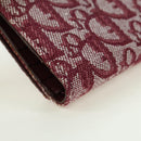 Christian Dior Trotter Canvas Trifold Wallet Pink Silver Pink Auth am11614V-16