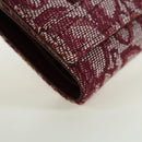 Christian Dior Trotter Canvas Trifold Wallet Pink Silver Pink Auth am11614V-14