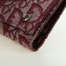 Christian Dior Trotter Canvas Trifold Wallet Pink Silver Pink Auth am11614V-15