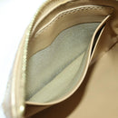 CELINE C Charm Coin Purse Leather Gold Auth am11616V-17
