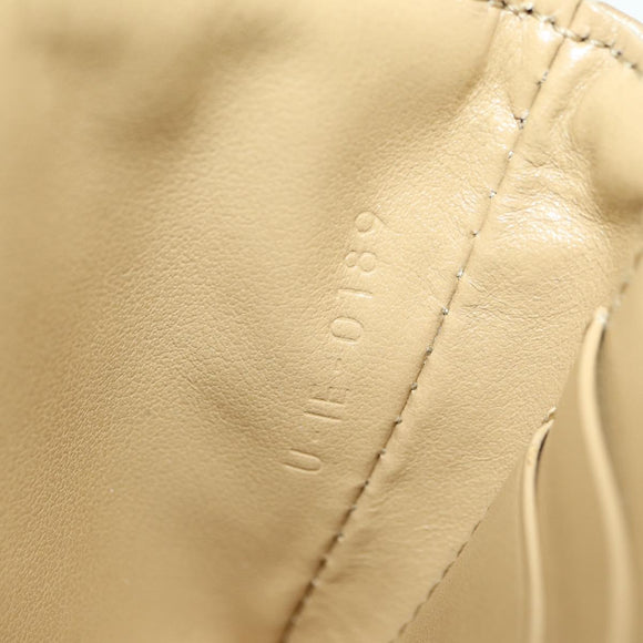 CELINE C Charm Coin Purse Leather Gold Auth am11616V