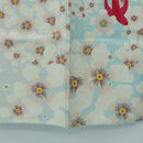 Van Cleef & Arpels Scarf Silk Light Blue Auth am11617M-9