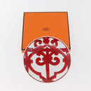 HERMES Guadalquivir Plate Pottery Red Auth am11618-11