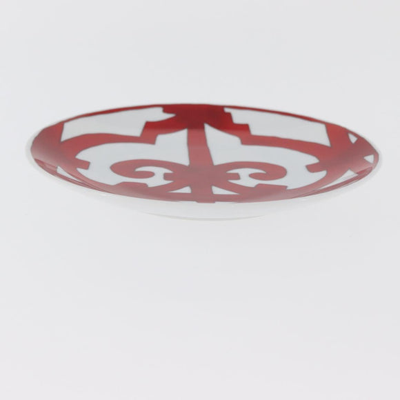 HERMES Guadalquivir Plate Pottery Red Auth am11618