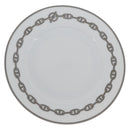 HERMES Shane Dunkle Plate Pottery White Gray Auth am11619-1
