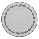 HERMES Shane Dunkle Plate Pottery White Gray Auth am11619-2