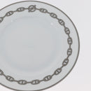 HERMES Shane Dunkle Plate Pottery White Gray Auth am11619-4