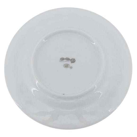 HERMES Shane Dunkle Plate Pottery White Gray Auth am11619