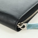 LOUIS VUITTON Epi Zippy Organizer Long Wallet Black M63852 LV Auth am11620V-16