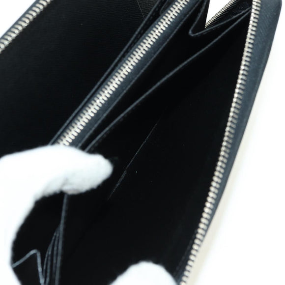 LOUIS VUITTON Epi Zippy Organizer Long Wallet Black M63852 LV Auth am11620V