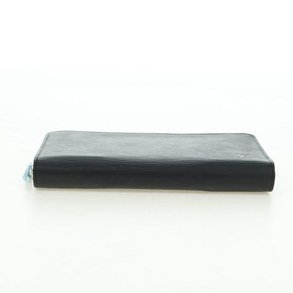 LOUIS VUITTON Epi Zippy Organizer Long Wallet Black M63852 LV Auth am11620V