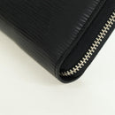 LOUIS VUITTON Epi Zippy Organizer Long Wallet Black M63852 LV Auth am11620V-14