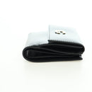 GUCCI GG Trifold Wallet Leather Black Champagne Gold 035 2888 2240 Auth am11621V-4