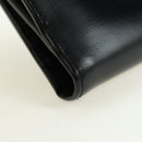 GUCCI GG Trifold Wallet Leather Black Champagne Gold 035 2888 2240 Auth am11621V-7